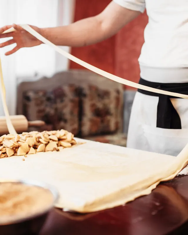 Traditional apple strudel